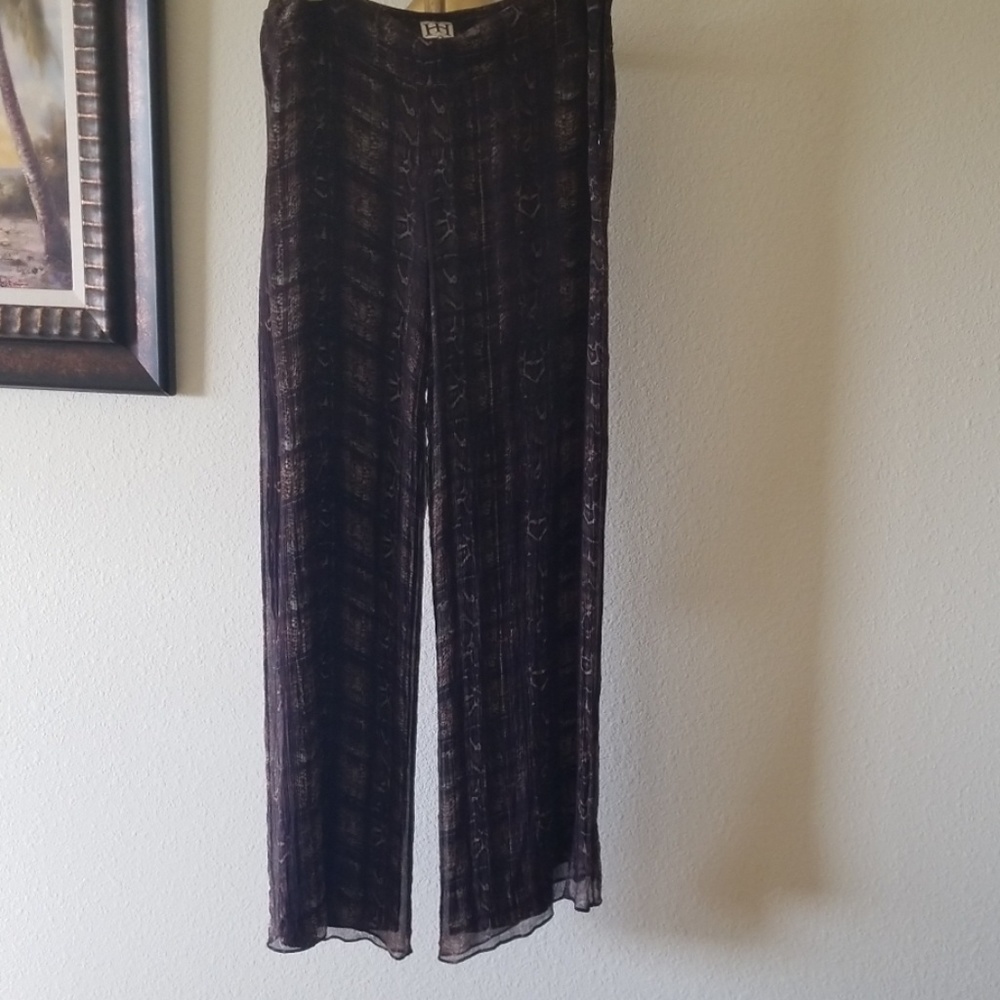 Haute Hippie chiffon snake pants size 8